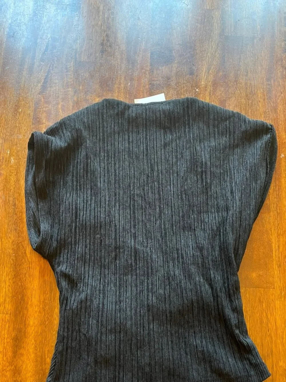 ASTR the Label NWT Black Textured Puff Sleeve Top Sz S